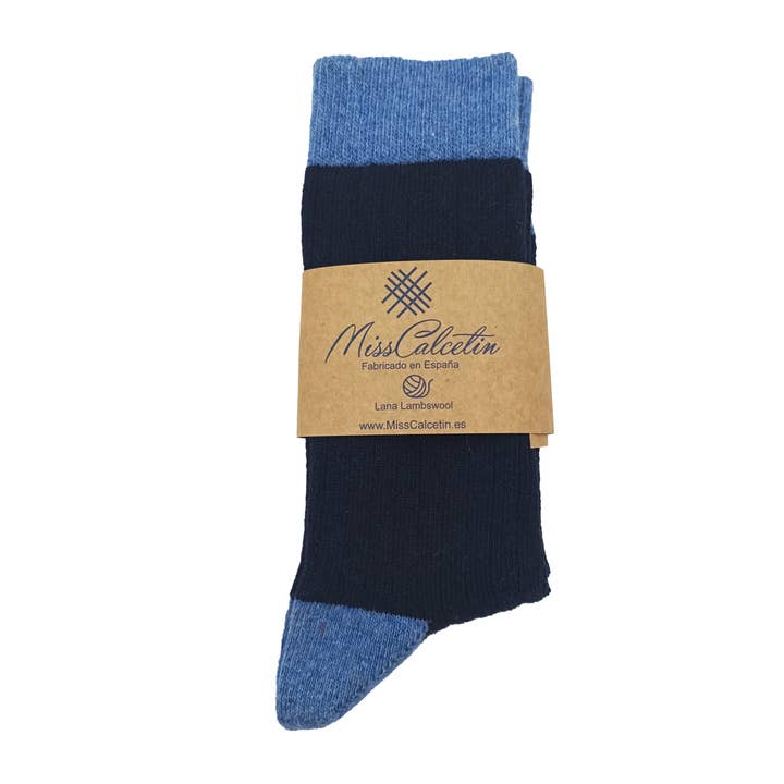 MissCalcetin Low Cane Marine Wool - Stewardess for wholesale by MissCalcetin