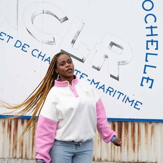 Ayuna - Wholesale Sweatshirt - Women's - Women's Retro Cotton Sweatshirt Pink and White - 90's1