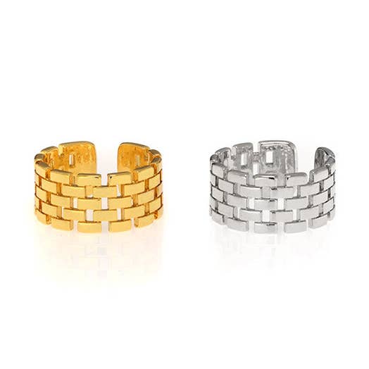 Anello in mattone per la vendita all'ingrosso da parte di Anuja Tolia Jewelry