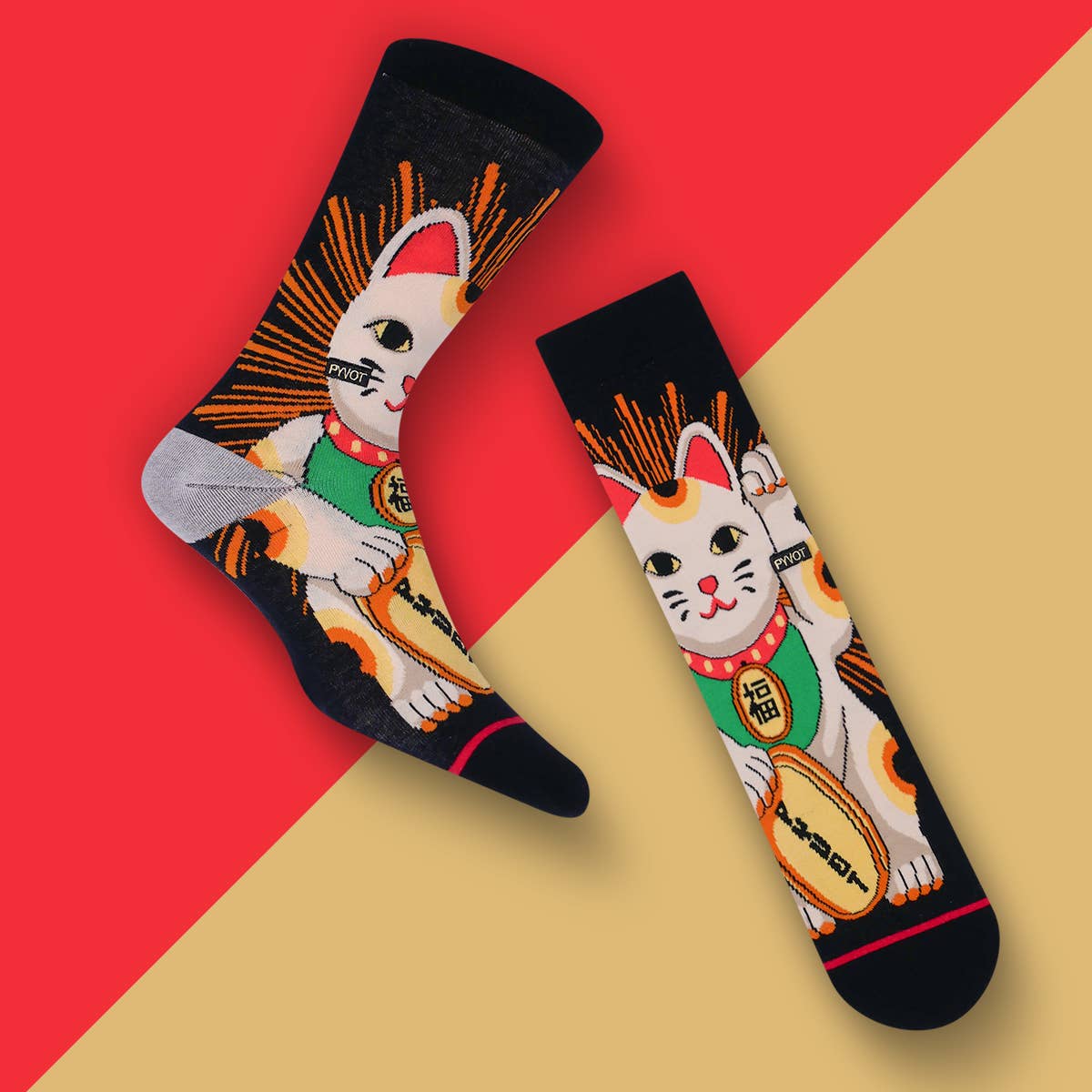 Pyvot - Wholesale Socks - Unisex - Paws of Luck Sock3