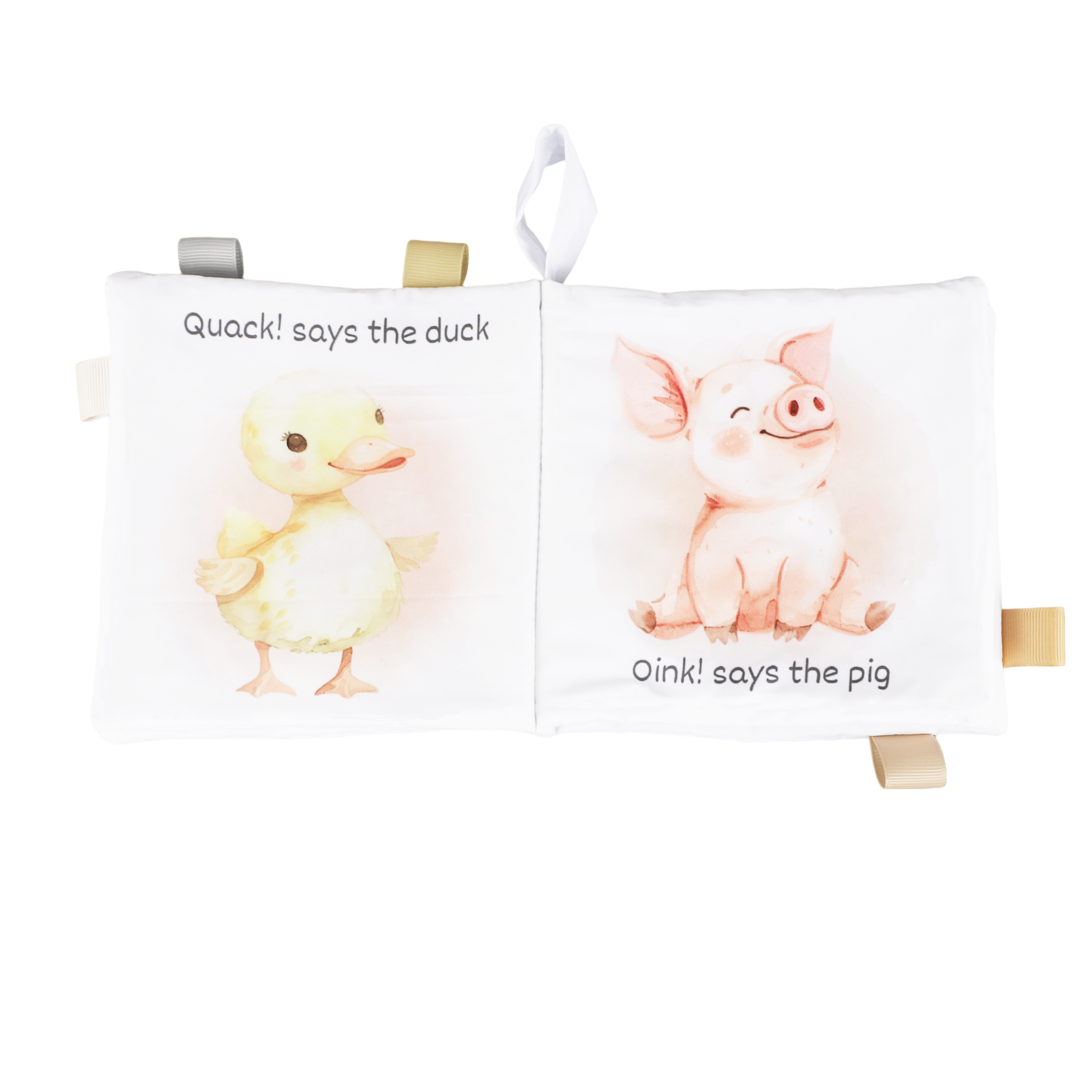 Ali+Oli - Wholesale Baby & Toddler Book (0-2) - Farm Animals – 10-Page Taggies Soft Crinkle Cloth Baby Book6