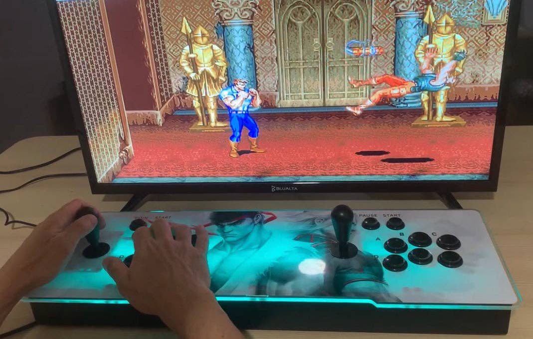 Nice Stuff Sales – wholesale Small/handheld appliance – Backlit Pandora Box Console with 28,000 retro games and 3D games and sound system Special Edition Street Fighter18