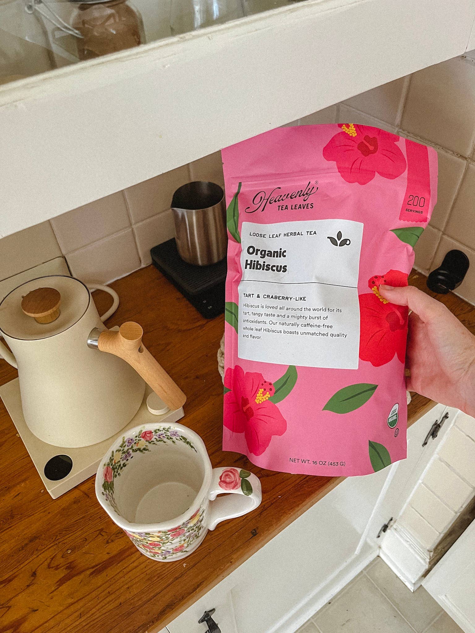 Heavenly Tea Leaves - Wholesale Loose Tea - Organic Hibiscus, Bulk Loose Leaf Herbal Tea, 1 lb.2