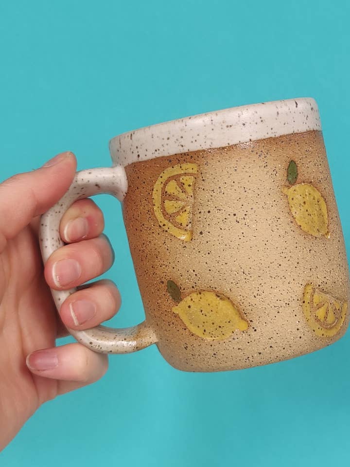 Lemon Mug for wholesale by Osso Ceramics