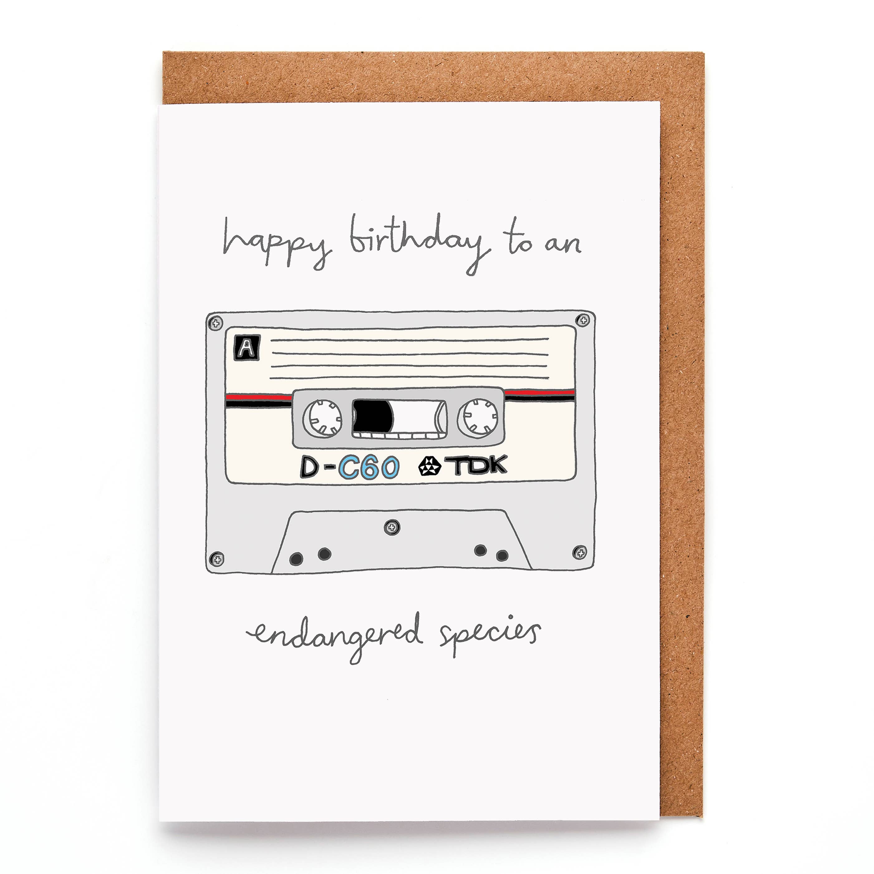 You've Got Pen On Your Face - Wholesale Birthday Card - Funny Cassette Birthday Card | Retro Card for Him