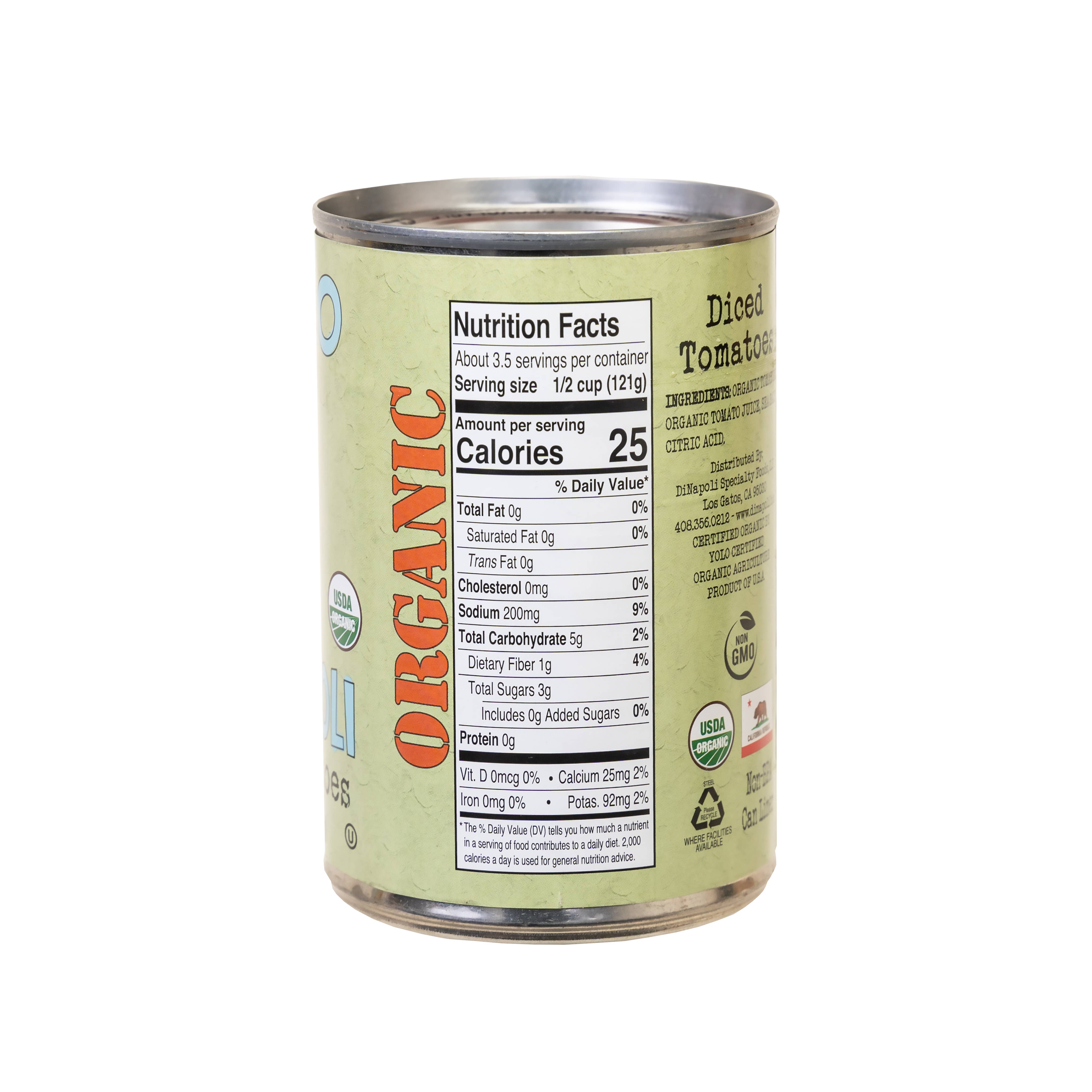 Bianco Dinapoli - Wholesale Sauce - Bianco DiNapoli Organic  diced tomatoes 14.5 oz (12 ct)1