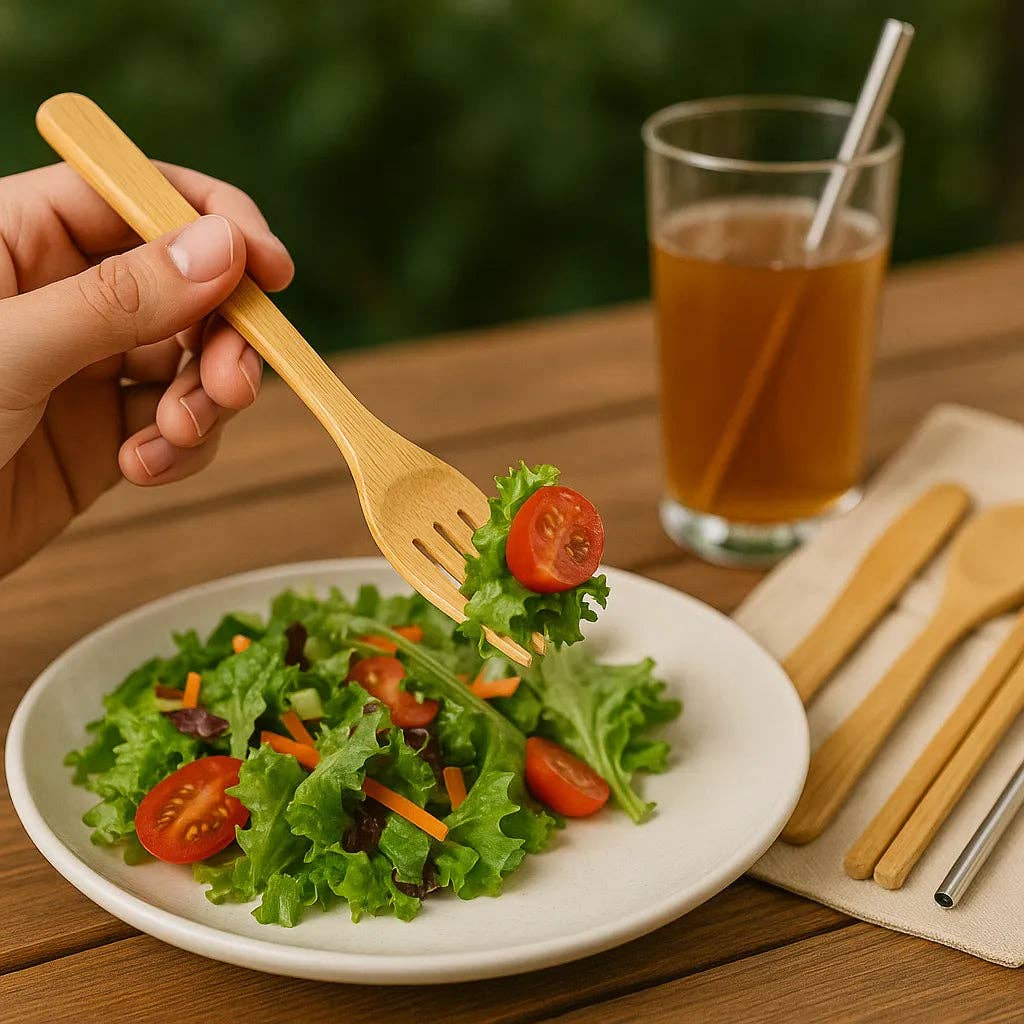 Briut Essentials – Großhandel Bestecksets – Umweltfreundliches Bambus-Besteckset5