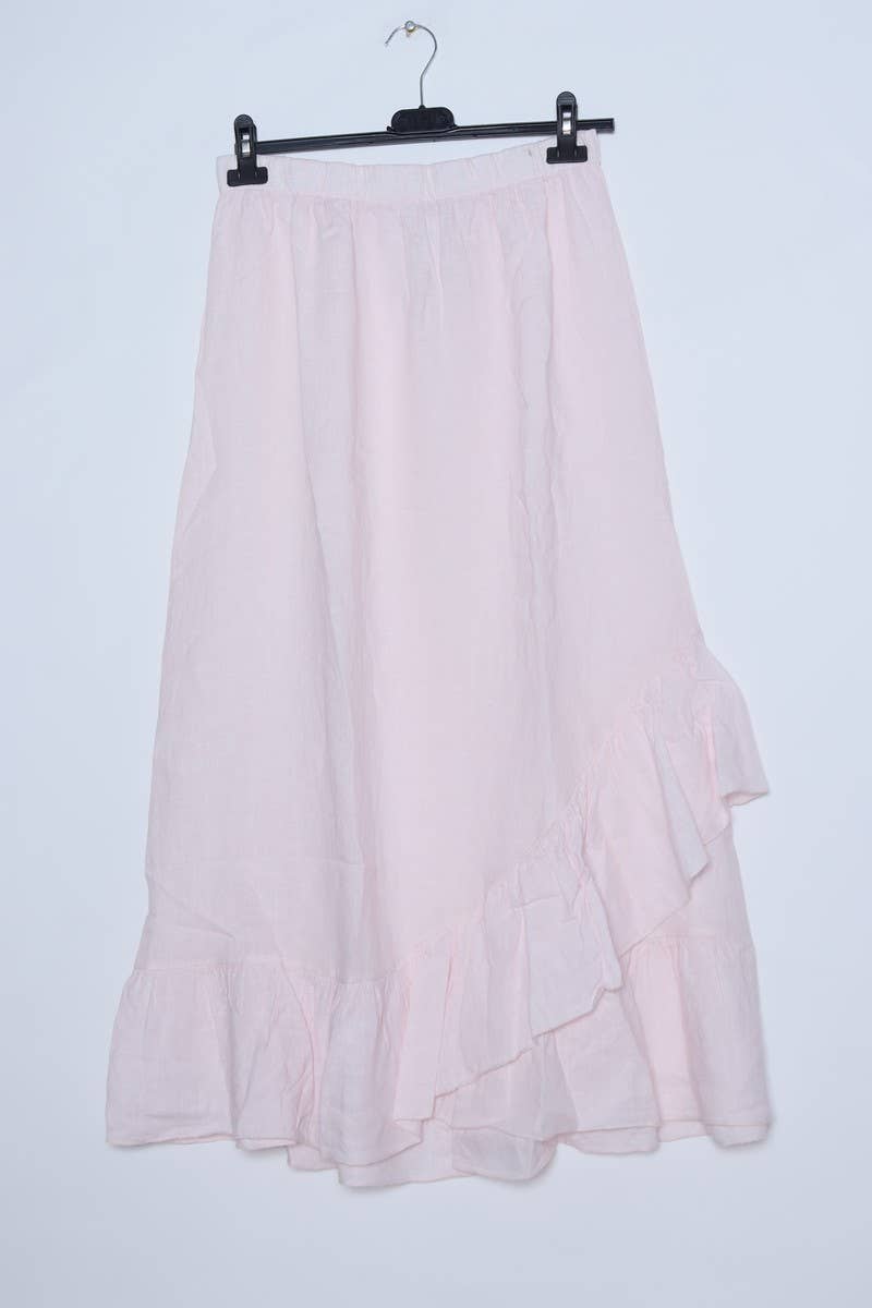 LÉA & LUC - Wholesale Skirt - Women's - 100% Linen Skirt REF. 80020