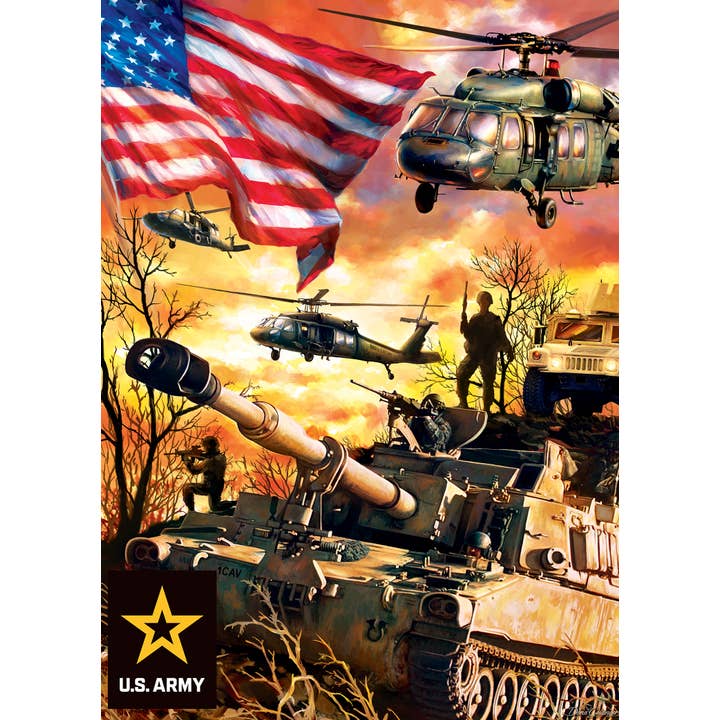 Masterpieces Puzzles - Wholesale Puzzle - Adult - U.S. Army - Army Firepower 1000 Piece Puzzle1