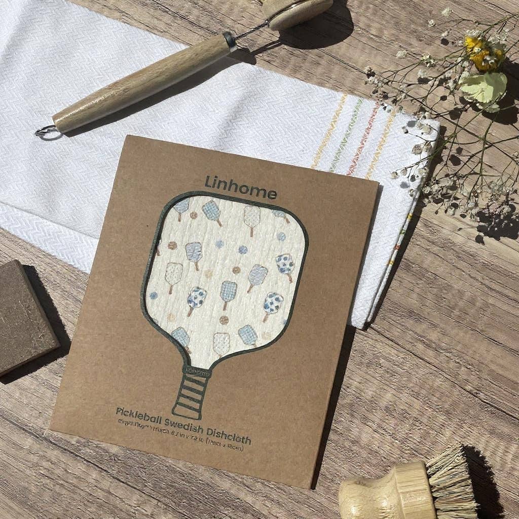 Linhome - Wholesale Dishcloth - Linhome Pickleball Swedish Dishcloth- Match Point Blue- 1 Pack3