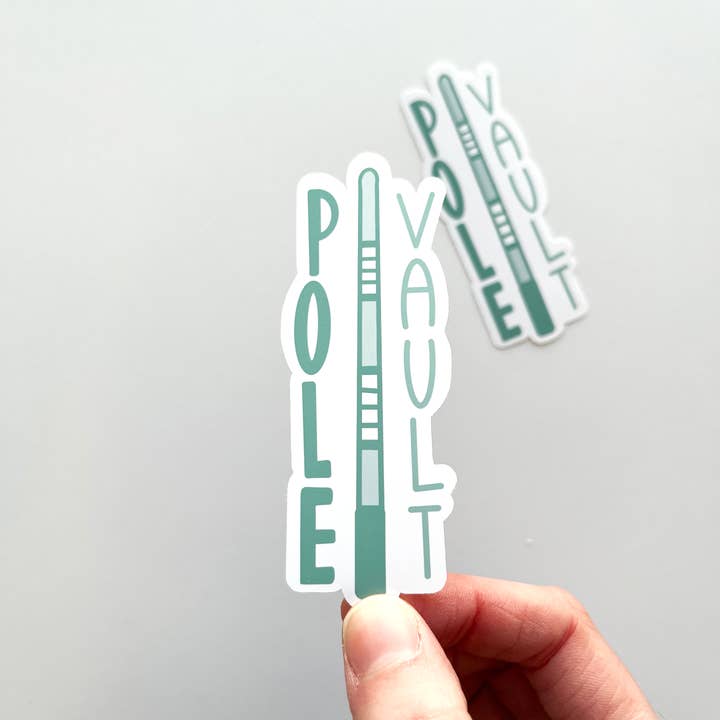 Pole Vault Sticker for wholesale by Keegsie Running