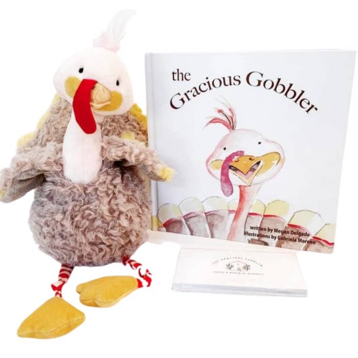 Gracious Gobbler - Wholesale Baby & Toddler Book (0-2) - Gracious Gobbler Bundle: Children's Book, Plush and Cards