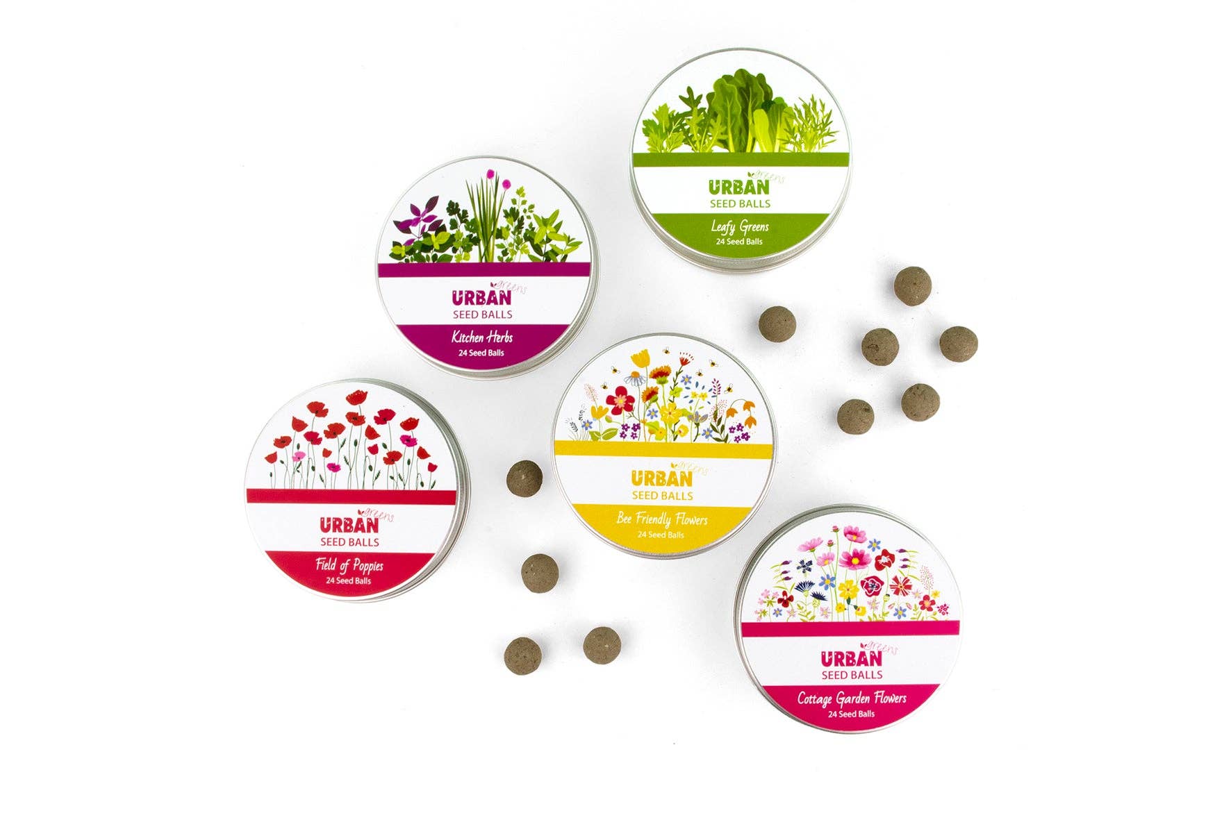 Urban Greens - Wholesale Plant Seeds - Seed Balls Counter Display including 30 Tins of Seed Balls1