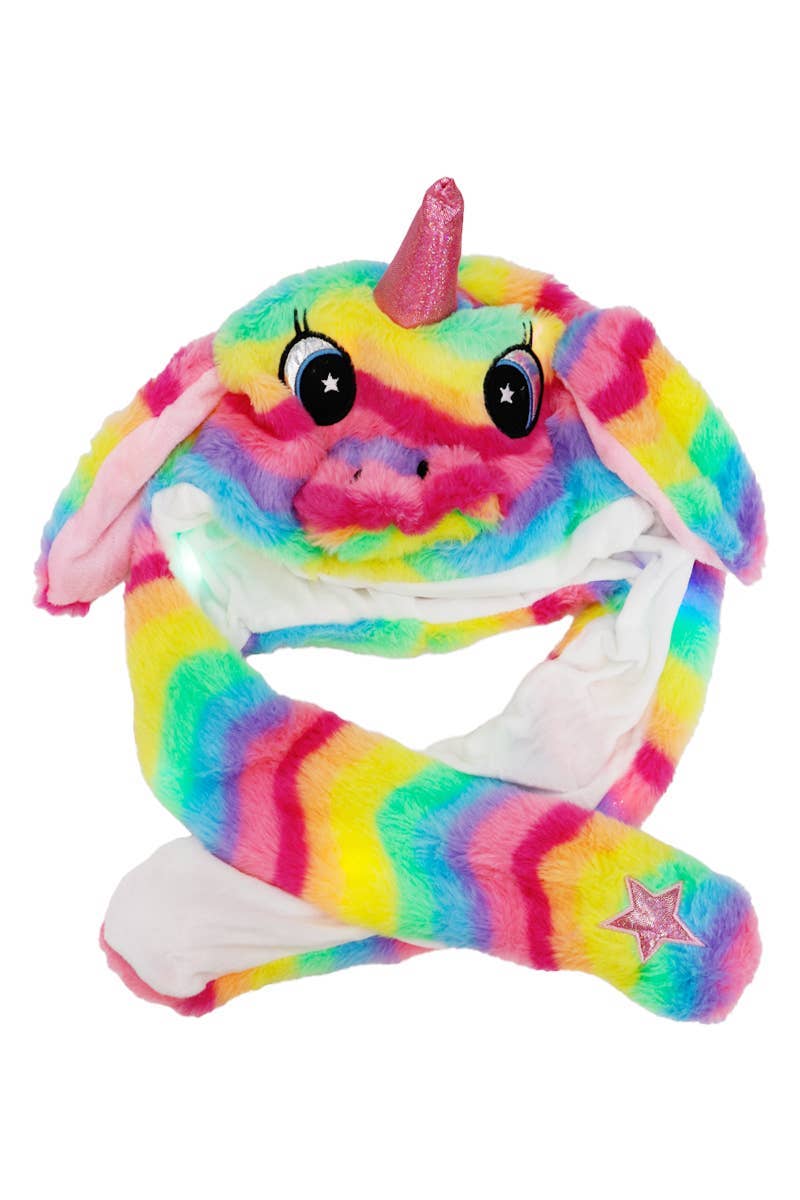 ASSORTED Unicorn Fluffy Fur Led Light-up Ear Moving Hat for wholesale on Faire3