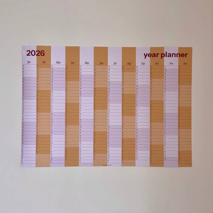 Daymaker Stationery - Wholesale Planner - 2026 Year Planner 'Lilac & Ochre'1