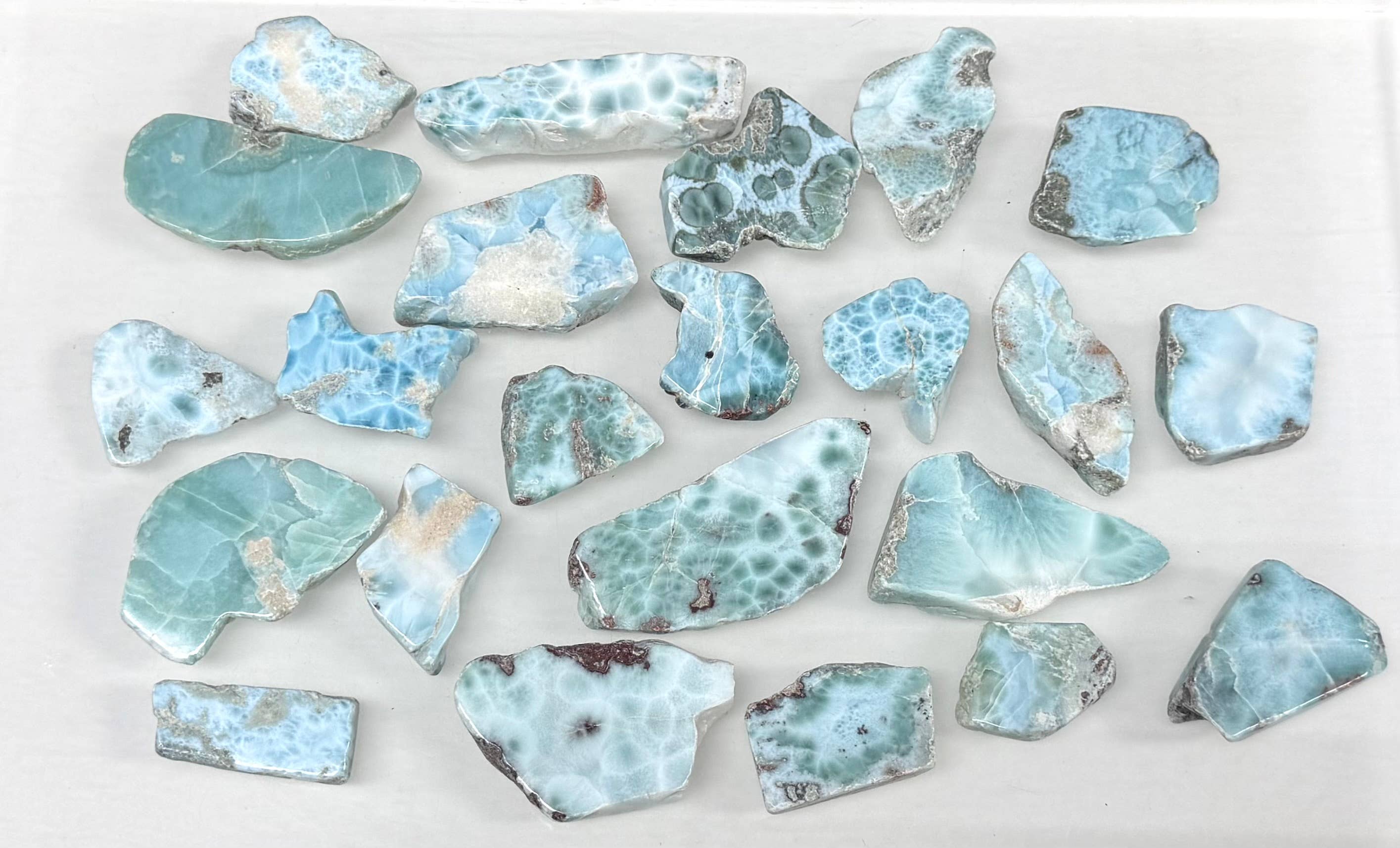 KayleeNYC – wholesale Spiritual stone/crystal – Wholesale Lot 1 lb Natural Larimar Slabs Crystal Healing1