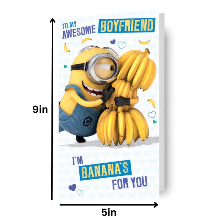 Danilo Promotions Ltd - Vente Cartes d'anniversaire - Carte d'anniversaire « Awesome Boyfriend » de Despicable Me Minions