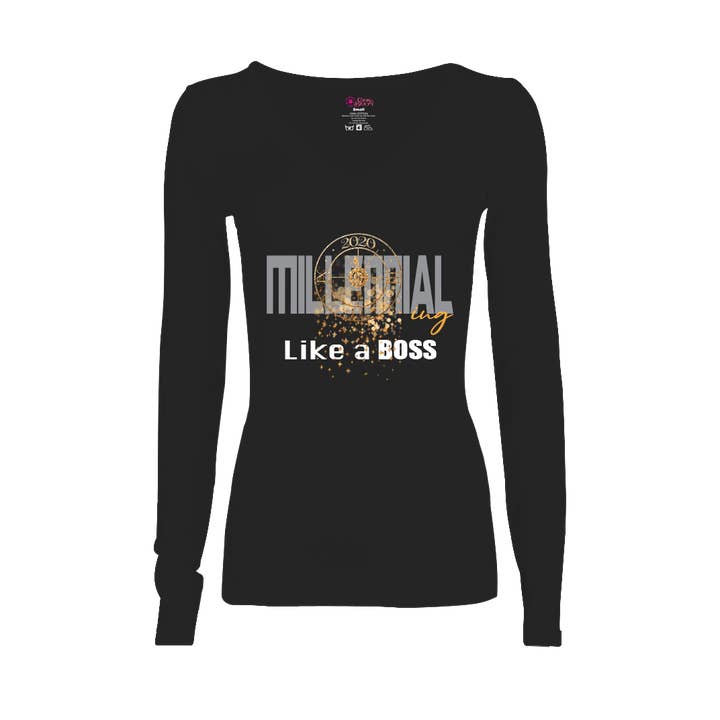 Millennial-ing Like A Boss Long-Sleeve T-Shirt for wholesale by Cooki Bloom