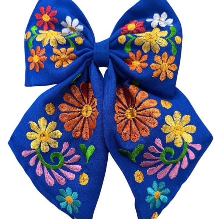 Cielito Lindo - Wholesale Hair Bow - Women's - Floral Embroidered Hair Bows