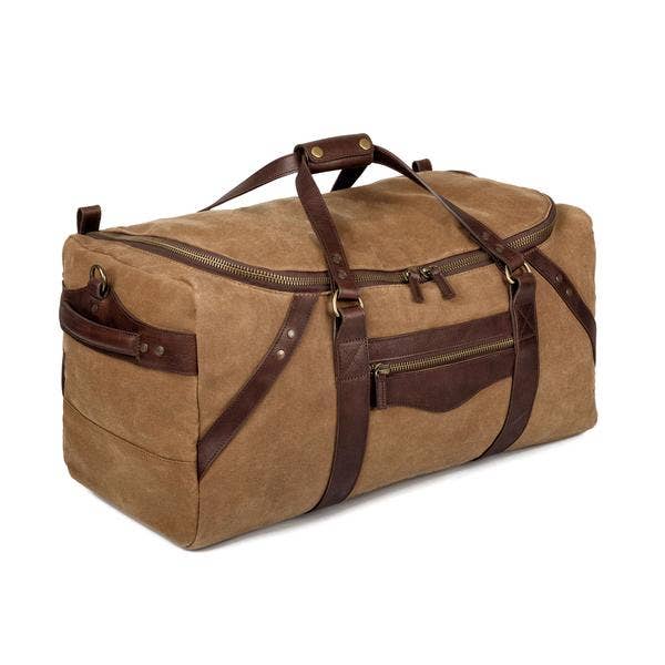 Grand sac de sport en toile cirée pour la vente par Mission Mercantile Leather Goods