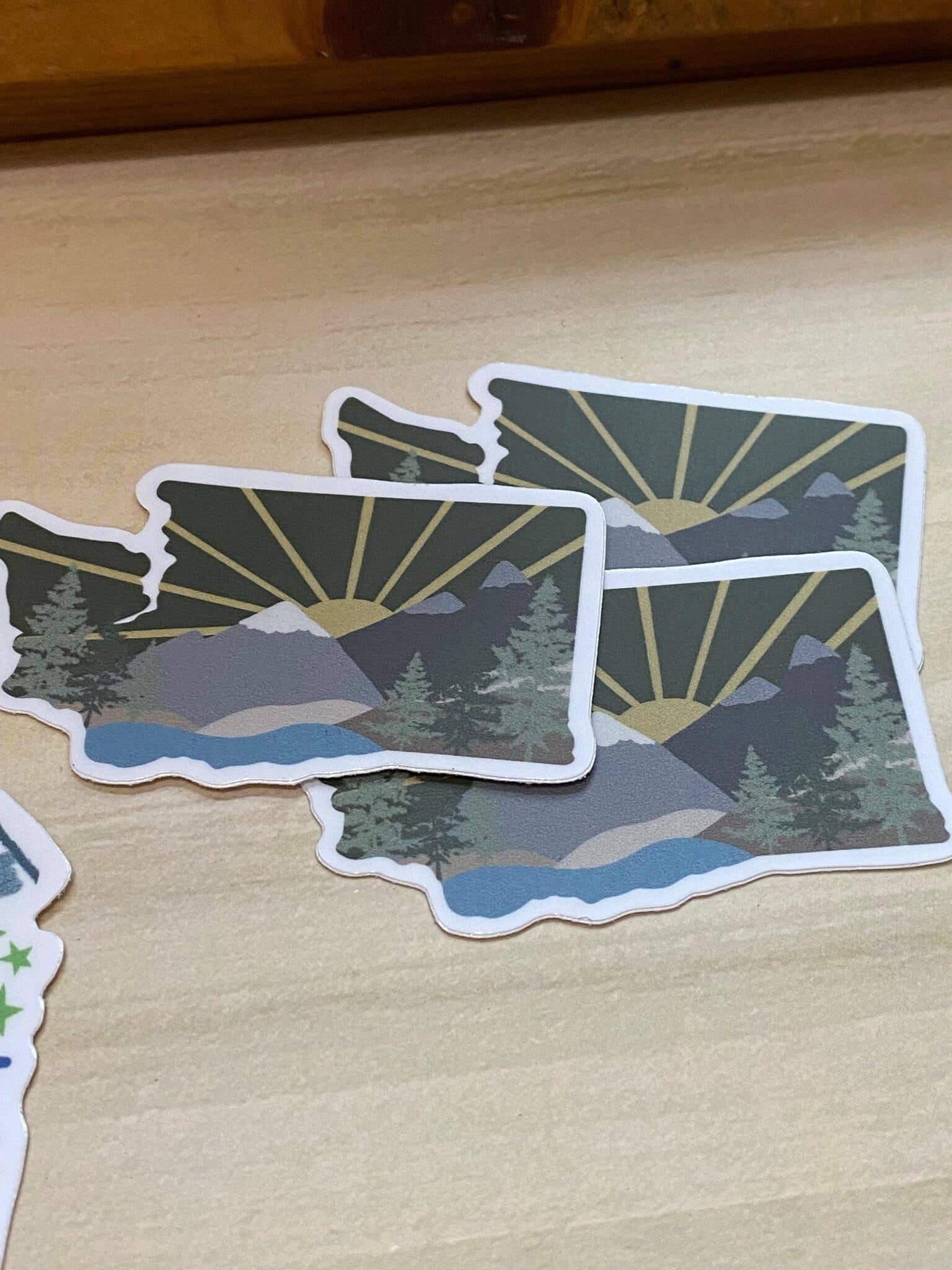 Beth Ann Erickson Designs - Wholesale Sticker - Washington State Sticker, Durable Waterbottle Sticker8