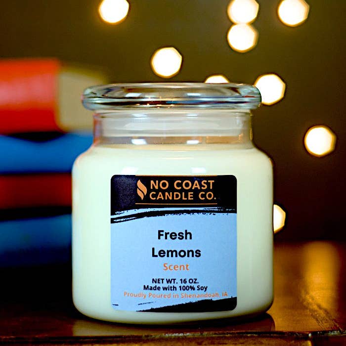 No Coast Candle – wholesale Jar/filled candle – Fresh Lemons