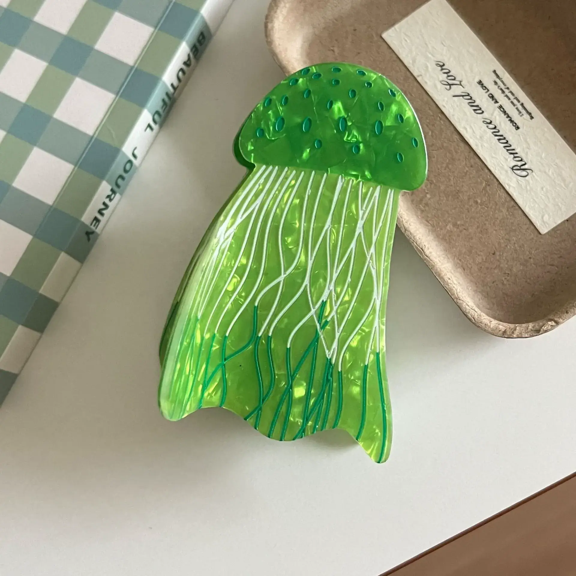 Otterware - Wholesale Hair Clip - Women's - Whimsical Acrylic Jellyfish Hair Claw Clips | Starry Ocean S10