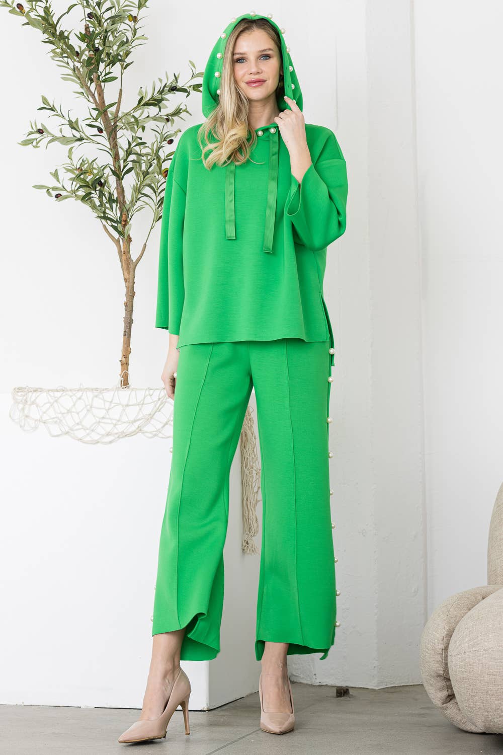 Joh Apparel – Großhandel Hose – Damen – Farrah French Scuba Pearl Lange Hose47