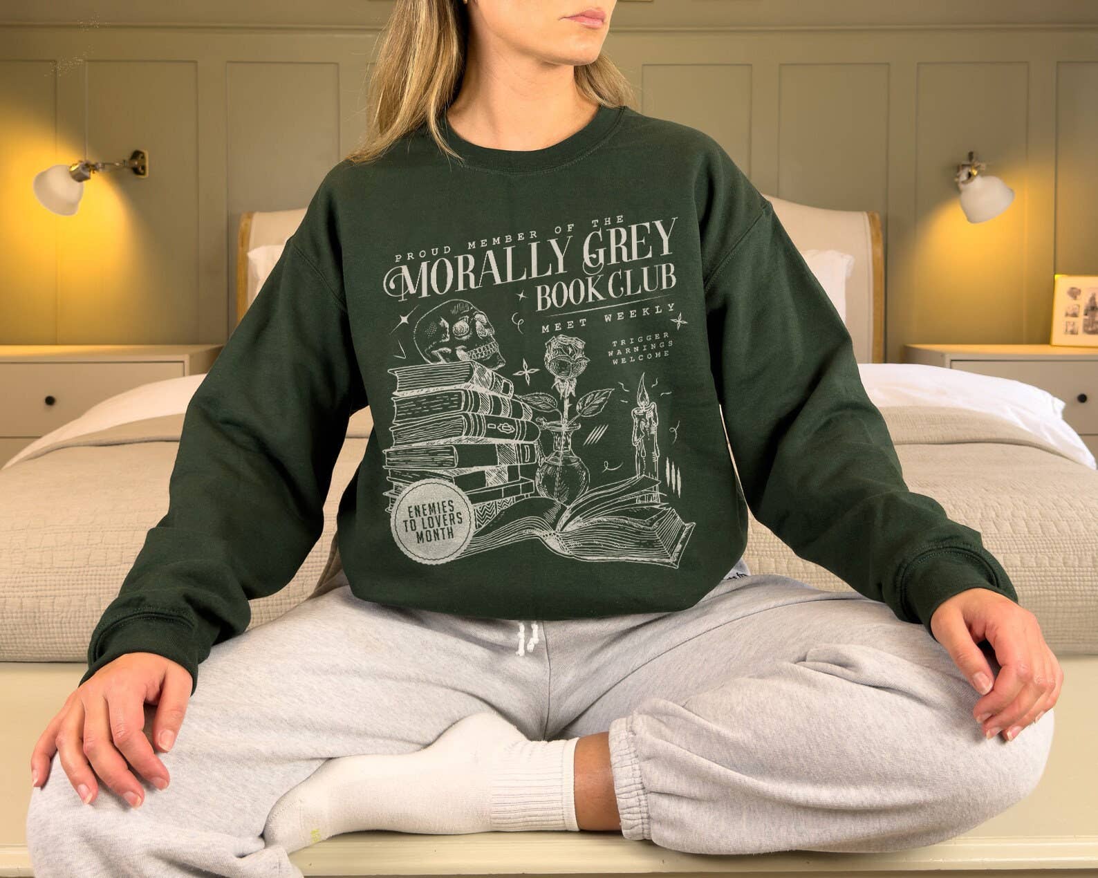 CVH DREAMY LTD - Wholesale Graphic Sweatshirt - Women's - Morally Grey Book Club Sweatshirt, Dark Romance Shirt 4