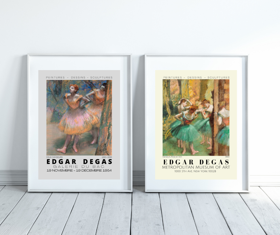 Magnifique Hearts - Wholesale Art Print - Prints of Art by Degas, Beautiful Ballerinas, Ballet, 8x109