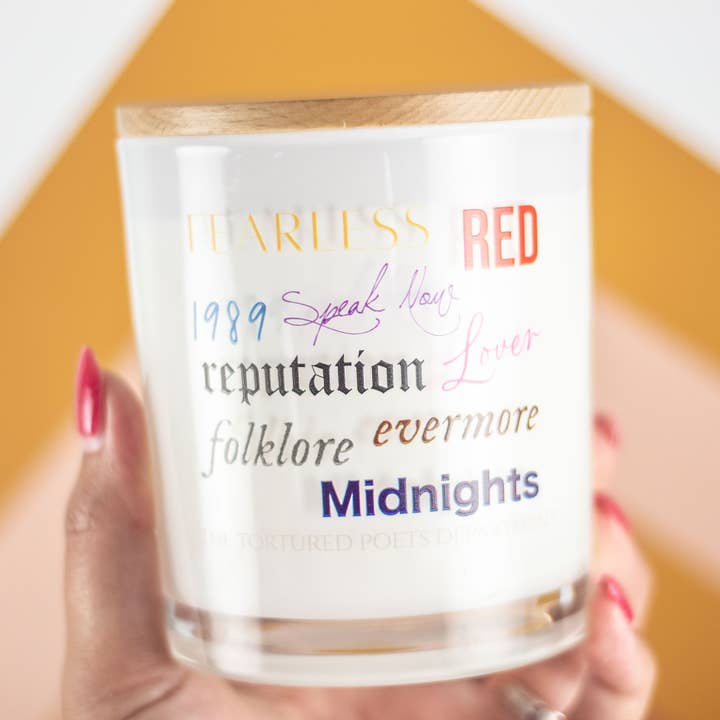 Unplug Soy Candles - Wholesale Jar/Filled Candle - Taylor Swift Albums Soy Candle