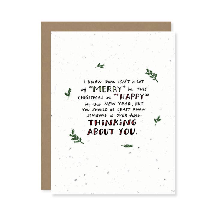 Thoughtful Human - Wholesale Thinking of You Card - Holiday Thinking of You Plantable Wildflower Seed Card