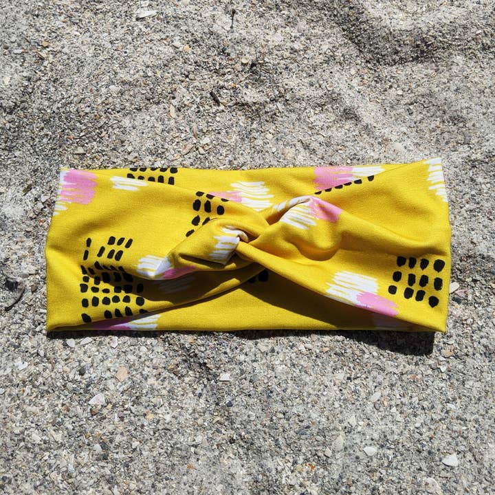 Yellow Boho Headband for wholesale by Duende Collection