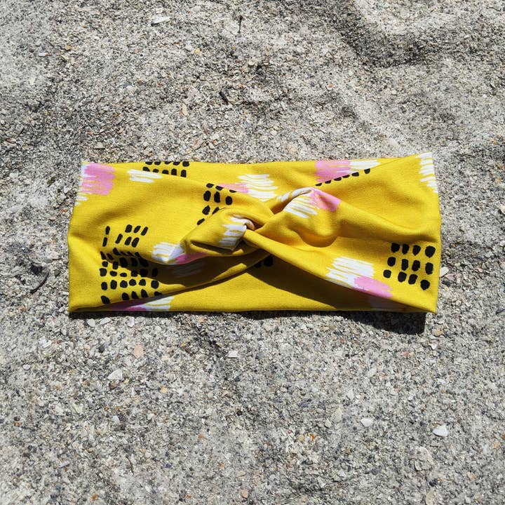 Yellow Boho Headband for wholesale by Duende Collection
