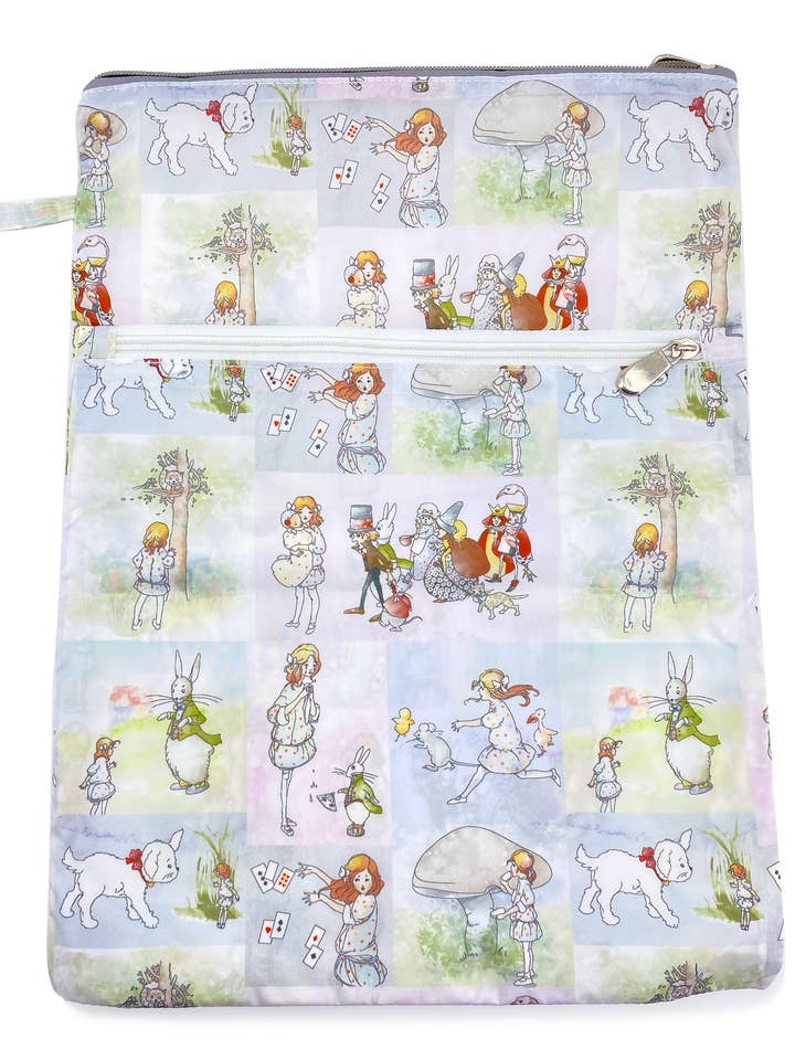Alice In Wonderland Watercolour Stories Wet Bag for wholesale by Magnolia Lounge