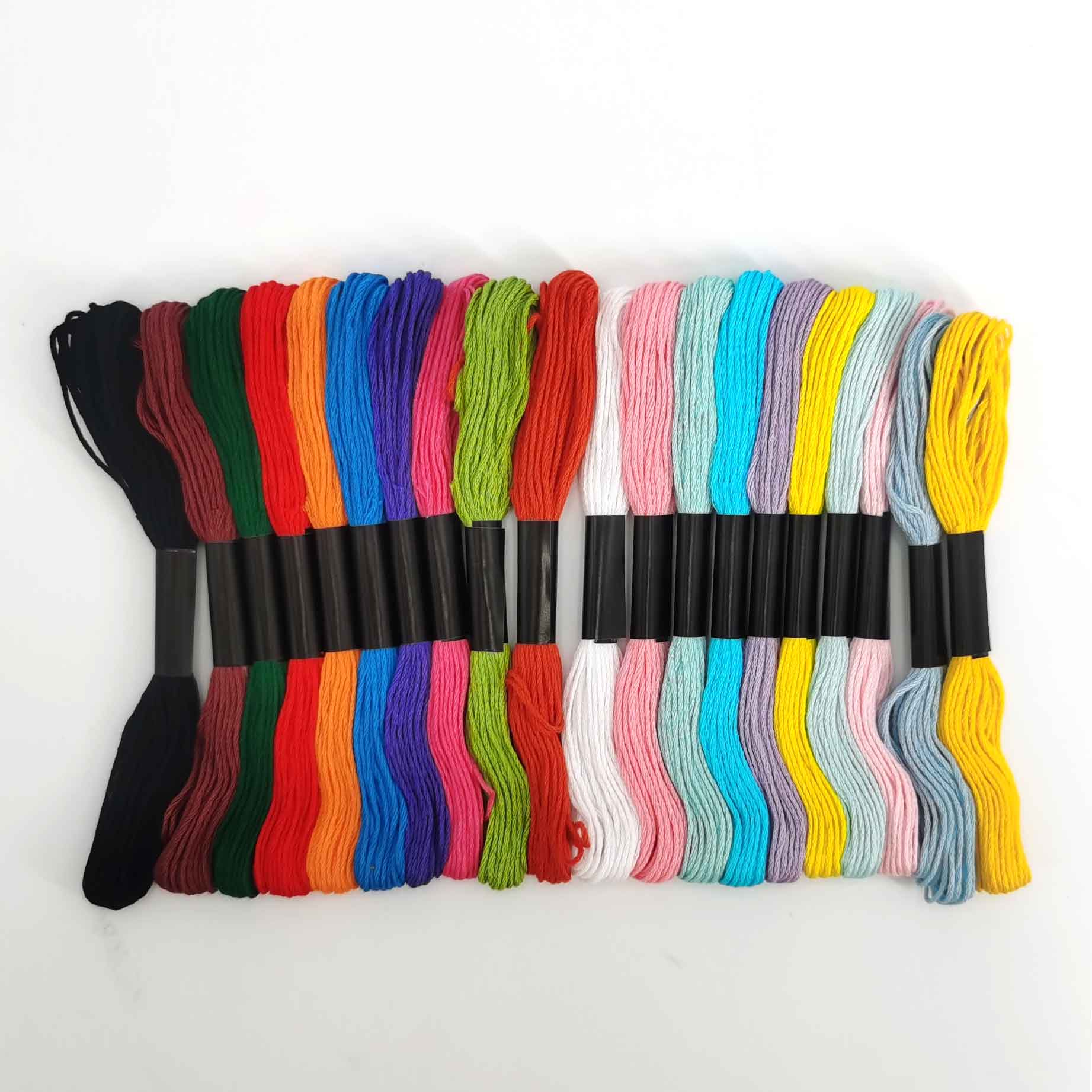 Max-Link Solutions Ltd - Vente Accessoire de broderie/point de croix - Fils à Broder Darnn, Ensemble Multicolore de 20 Fils en Coton Mérinos2