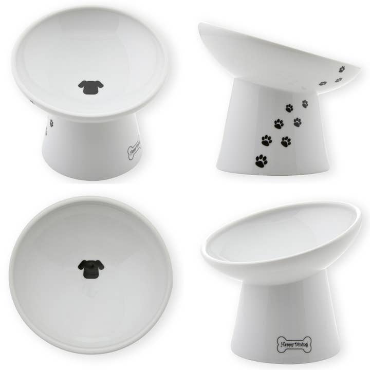 Tilted Stress Free Raised Dog Food Bowl for wholesale by MOON-X USA, INC.