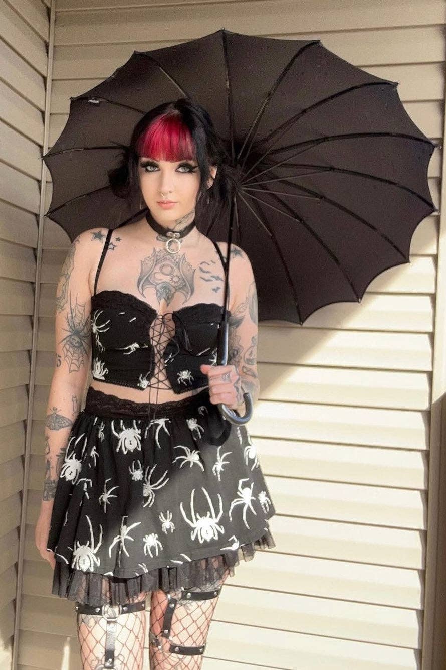 vampirefreaks - Wholesale Umbrella - Unisex - Batwing Pagoda Umbrella [MIDNIGHT BLACK]13