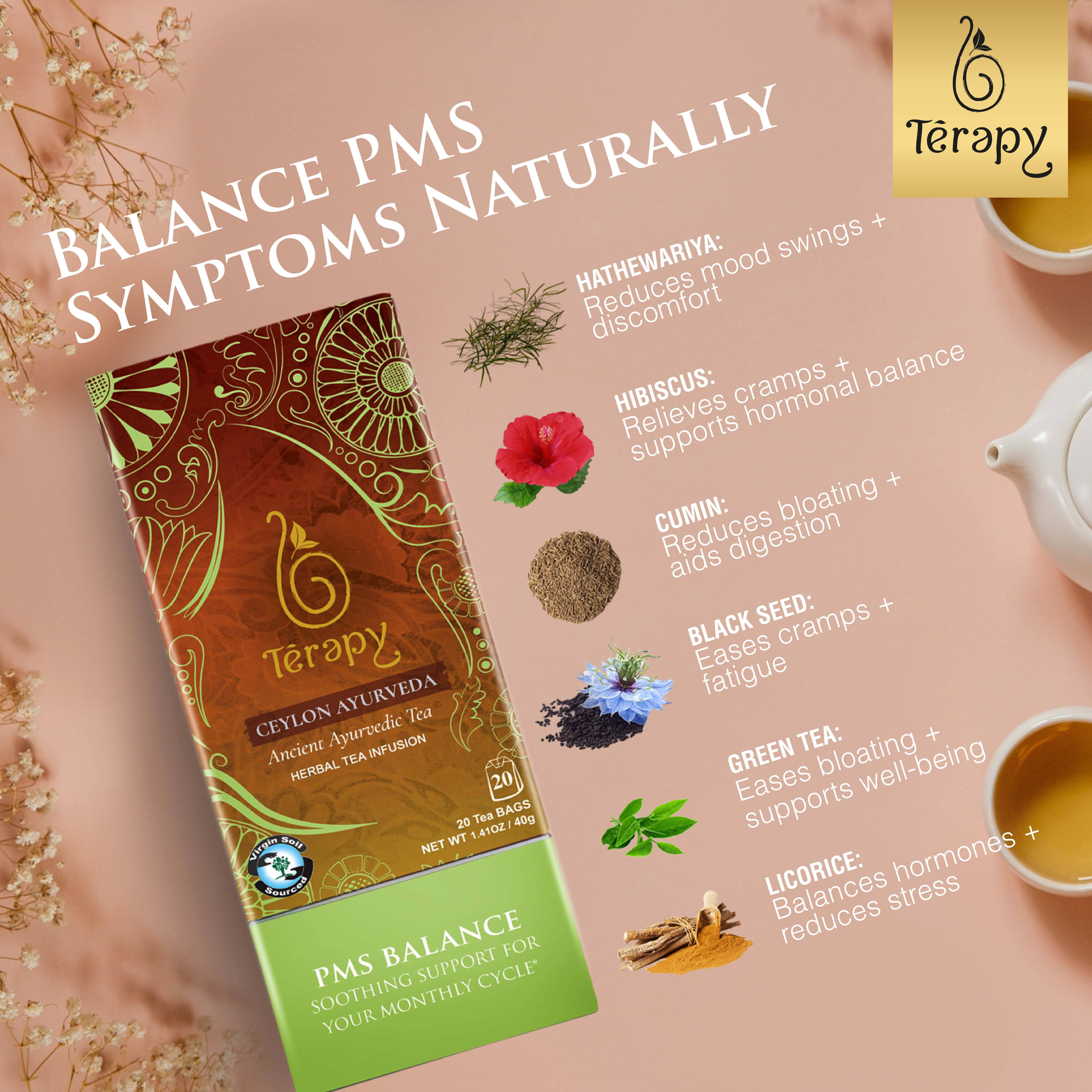 Terapy Ceylon Tea - Wholesale Health/Detox Tea - PMS Balance Ayurveda Tea2
