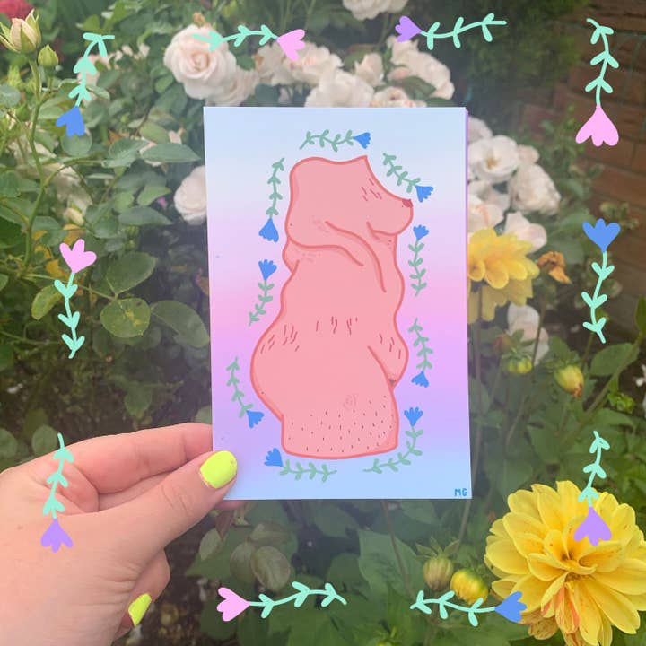 Flower Gal for wholesale by Meg Garrod Art