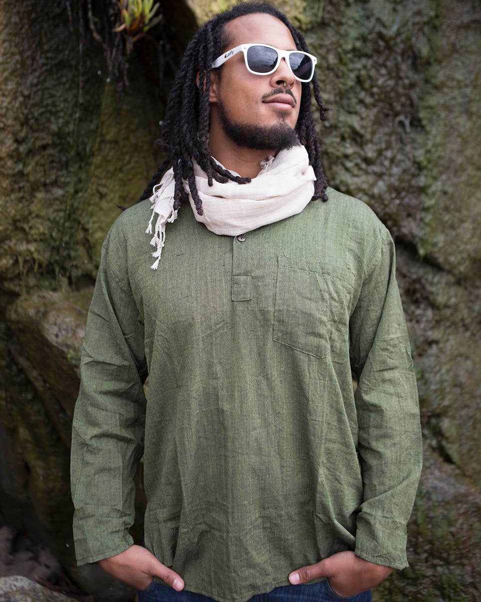 Zig Zag Asian Collection - Wholesale T-Shirt - Men's - Solid Cotton Kurta1