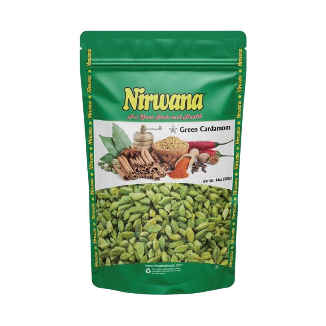 Nirwana Premium Gröna Kardemummakapslar – 14oz Påse (396g) för wholesale av Kings Group Distribution