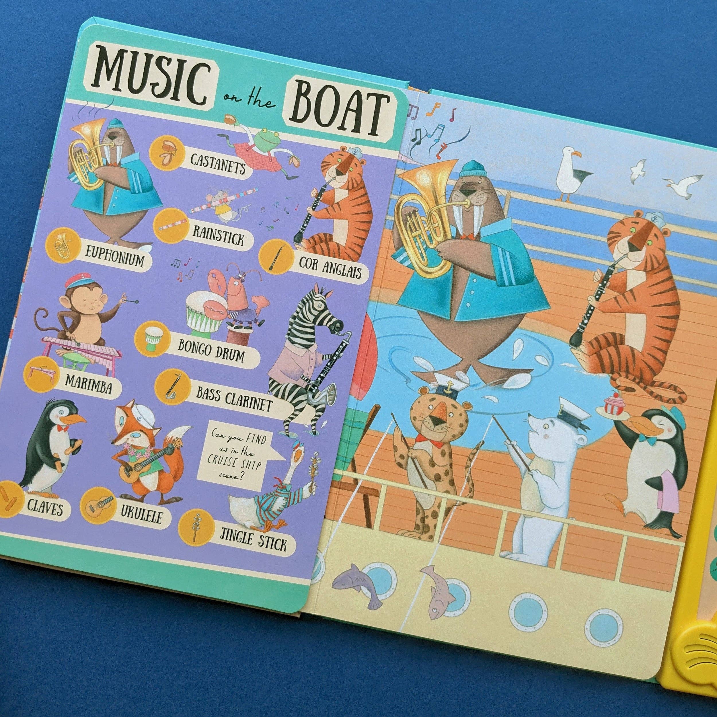 Robert Frederick Ltd - Wholesale Preschool Book (3-5) - My Busy World Of Instruments - Children's 50 Button Sound Book3