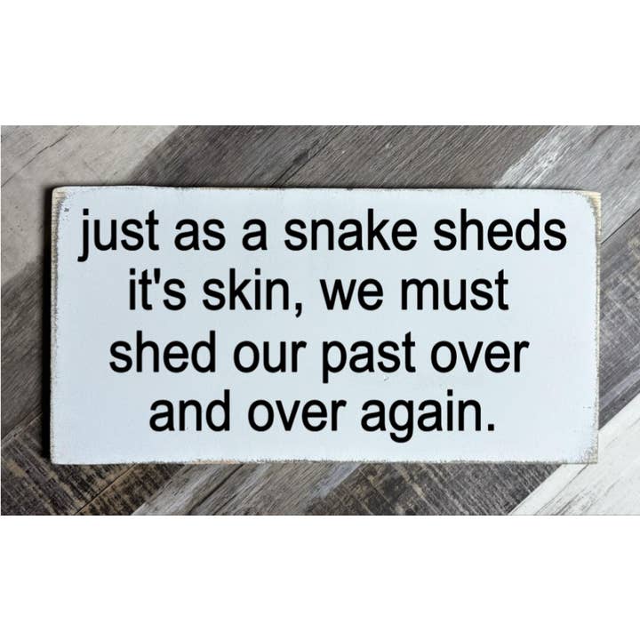 JUST AS A SNAKE SHEDS IT'S SKIN for wholesale by Dudley's Cottage & Gifts