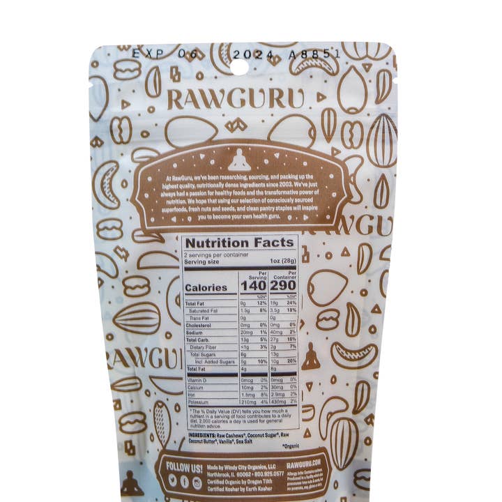 Windy City Organics - Wholesale Nuts - Organic Salted Caramel Cashews - 2oz1