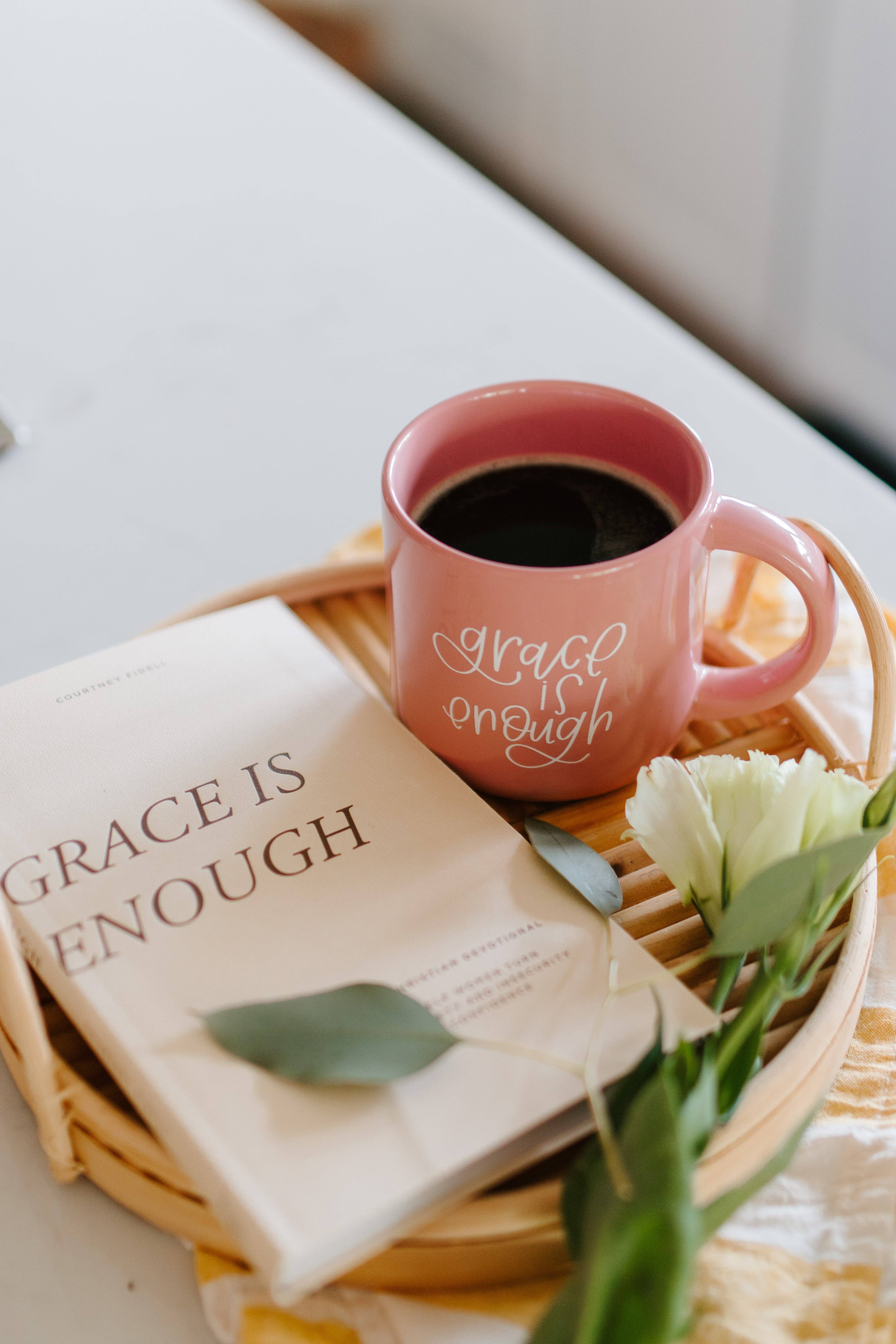 Paige Tate Christian Gifts – wholesale Coffee mug – Grace is Enough : Pink Christian Coffee Mug 4