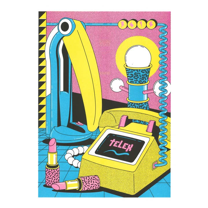 KIBLIND Atelier - Wholesale Poster - A3 poster - Freak City - 3615 Telex