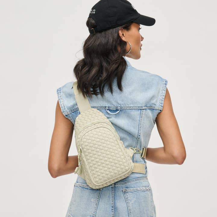 Sol and Selene - Wholesale Crossbody Bag - Women's - Beyond The Horizon - Woven Neoprene Sling Backpack