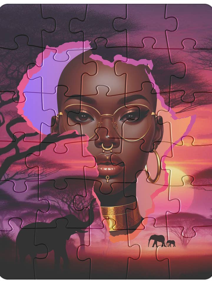 Afrikaanse Koningin Puzzel voor wholesale door Styled By Jasmine Boutique