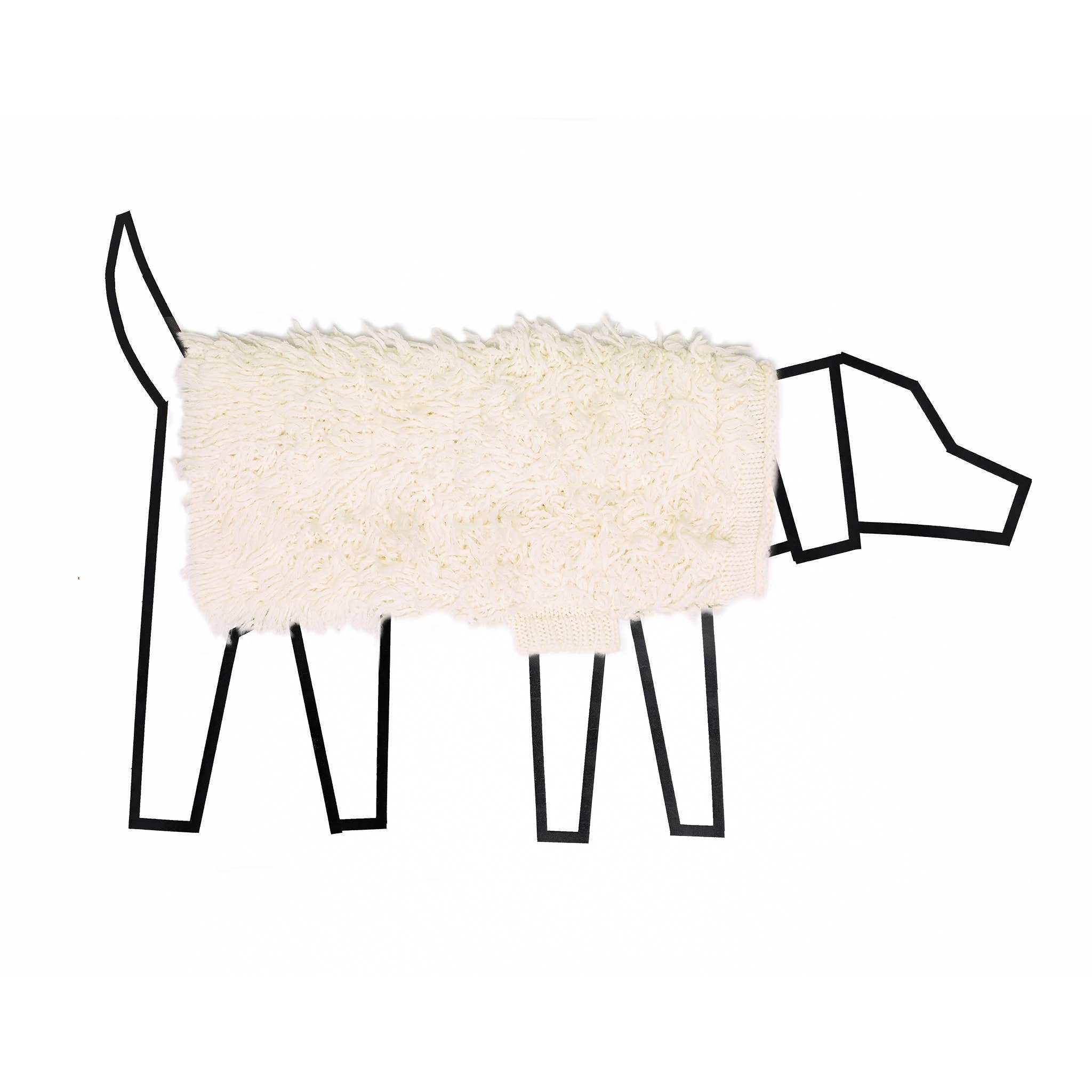 Avorio Maglione per cane avorio peloso in vendita all'ingrosso su Faire0